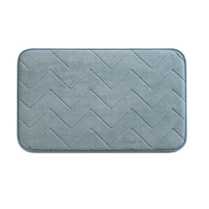 Q.TA' 1 GEDY MOUSSE TAPPETO 50X80 CM AZZURRO POLVERE