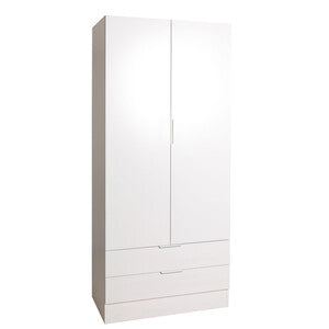 Q.TA' 1 ARMADIO ESPRESSO 2A+2C 82X46XH184 CM BIANCO