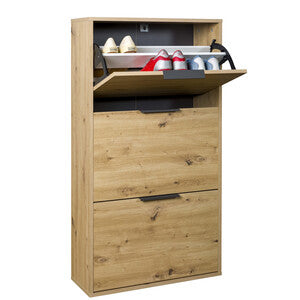 Q.TA' 1 SCARPIERA 3A DOPPIA 119,4X24,8X65CM ROVERE