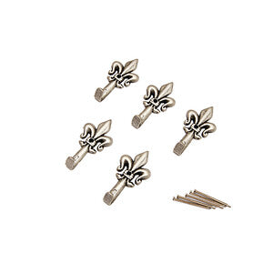Q.TA' 12 GANCIO P/QUADRO GIGLIO 33 MM ARGENTO BL 5