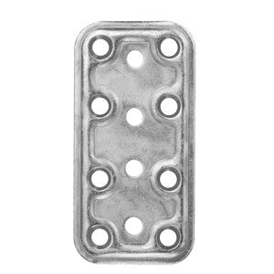 Q.TA' 50 C PIASTRA DIRITTA ACCIAIO ZINCATO 40X120 MM