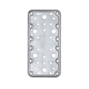 Q.TA' 20 C PIASTRA DIRITTA ACCIAIO ZINCATO 90X180 MM