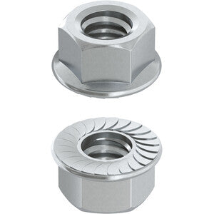 Q.TA' 500 DADO ESAGONALE FLANGIATO DENTELLATO M 6
