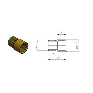 Q.TA' 1 PROLUNGA P/SPIONCINI 14X20 MM