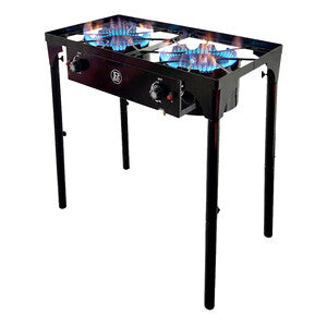 Q.TA' 1 FORNELLO A GAS 2 BRUCIAT POWER TOP 2 80X40XH78CM