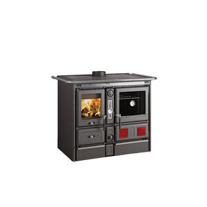 Q.TA' 1 TERMOCUCINA LEGNA 16,8 KW ROSA XXL DSA ANTRACITE V6