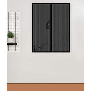 Q.TA' 1 ZANZARIERA MAGNETICA P/FINESTRA 120X160CM NERO