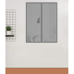 Q.TA' 1 ZANZARIERA MAGNETICA P/FINESTRA 120X160CM GRIGIO