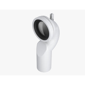 Q.TA' 1 CURVA VASO COLLO CIGNO BASSO INGOMBRO D 90MM