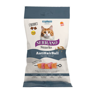 Q.TA' 12 SERRANO SNACK GATTO 50G HAIRBALL SALM/TONNO