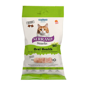 Q.TA' 12 SERRANO SNACK GATTO 50G IGIENE ORALE POLLO