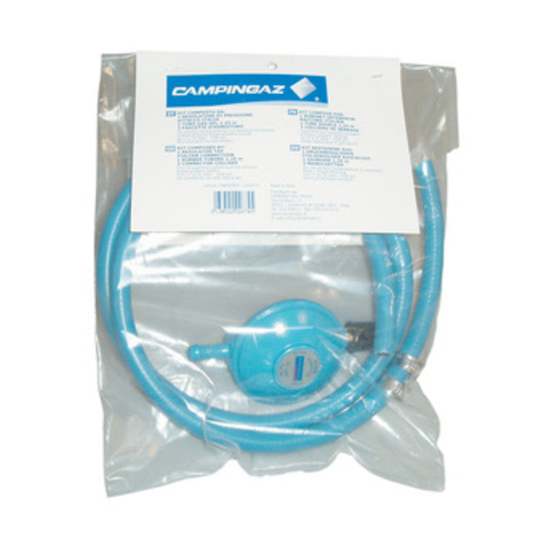Q.TA' 1 KIT REGOLATORE C/TUBO E FASCETTE P/BARBECUE GAS