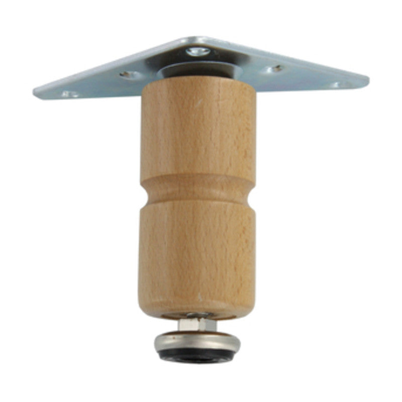 Q.TA' 2 BL PIEDINO REGOLABILE LEGNO 150 MM CHIARO 4