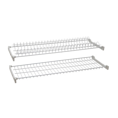 Q.TA' 6 MENSOLA SCOLAPIATTI ACCIAIO PLAST C/SUPP 56 CM