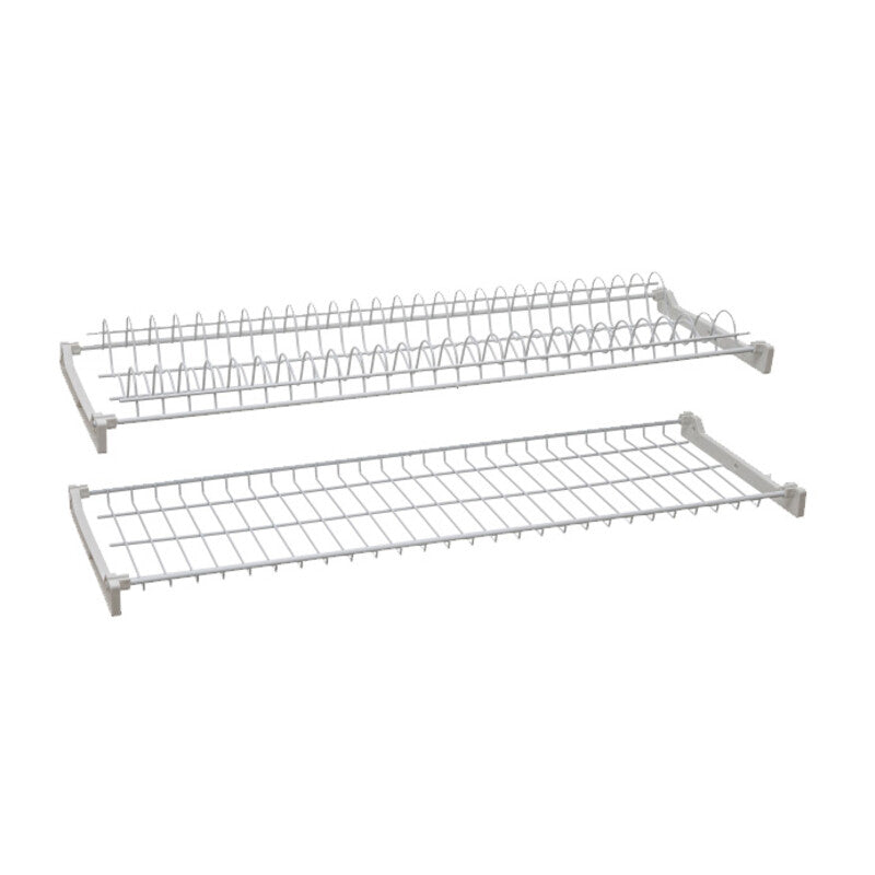 Q.TA' 6 MENSOLA SCOLAPIATTI ACCIAIO PLAST C/SUPP 56 CM