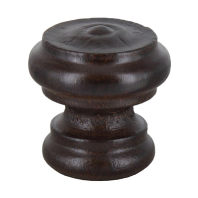 Q.TA' 25 POMOLO IN LEGNO NOCE 102A D 38 MM