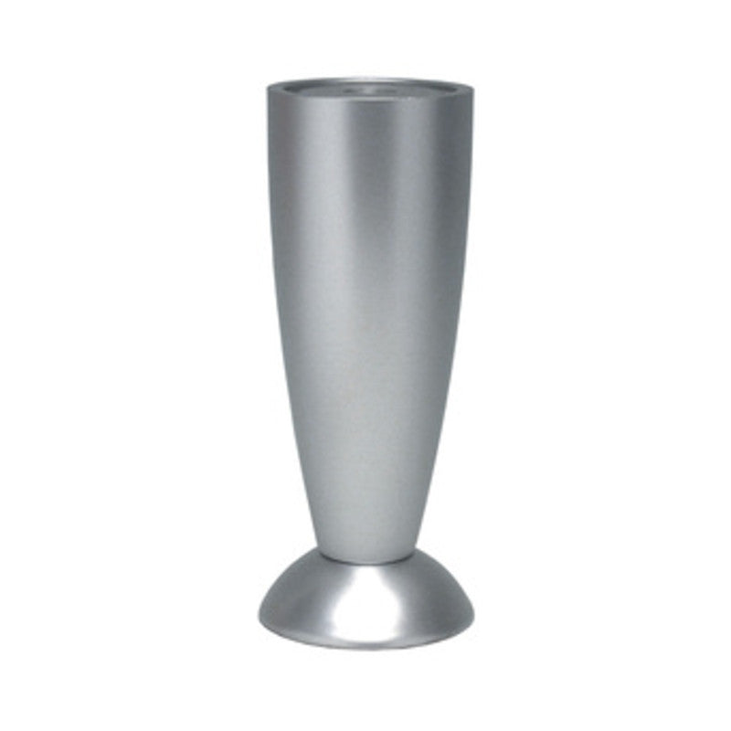 Q.TA' 5 PIEDINO REGOLABILE ABS 120 MM B0229 ALLUMINIO