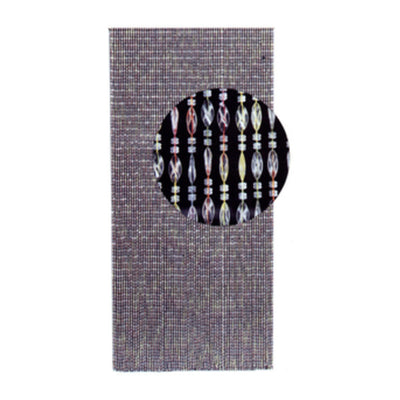 Q.TA' 1 C TENDA CORALLO 125XH240 CM CRISTALLO MULTICOLOR