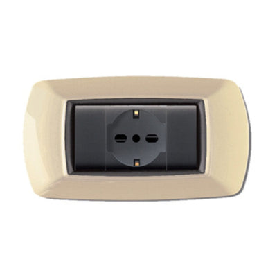 Q.TA' 1 PLACCA LIFE LIVING PLAST AVORIO 4P