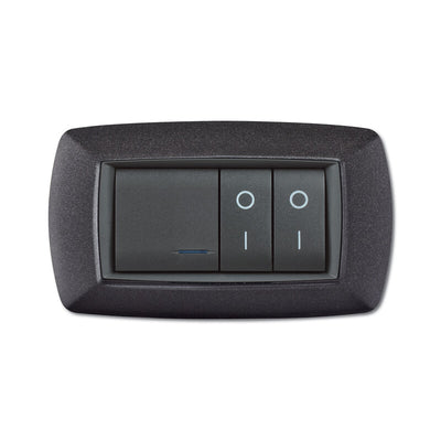 Q.TA' 1 PLACCA LIFE LIVING PLAST GRIGIO NOTTE VULCAN 4P