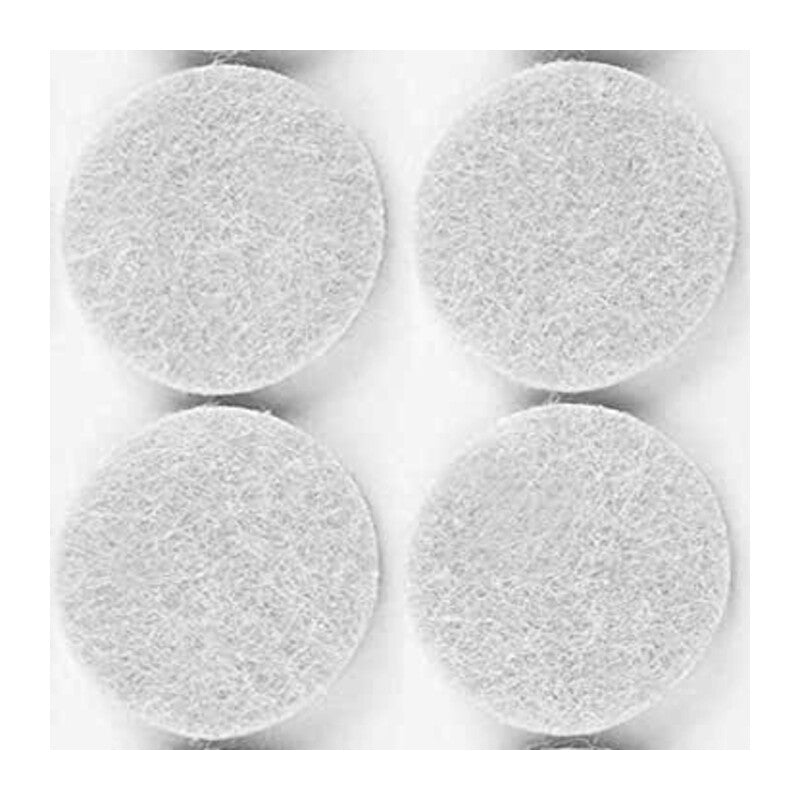 Q.TA' 50 FELTRINO ADESIVO SEDIA BIANCO D 32 MM CF 4