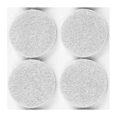 Q.TA' 50 FELTRINO ADESIVO SEDIA BIANCO D 32 MM CF 4