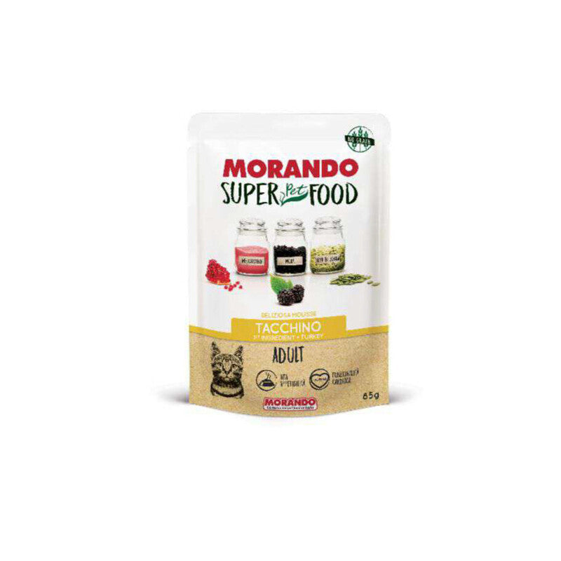 Q.TA' 24 CIBO GATTO MORANDO SUPERFOOD 85 G MOUSSE TACC