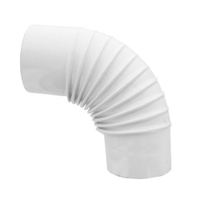 Q.TA' 12 GOMITO P/STUFA 90 D 10 CM BIANCO