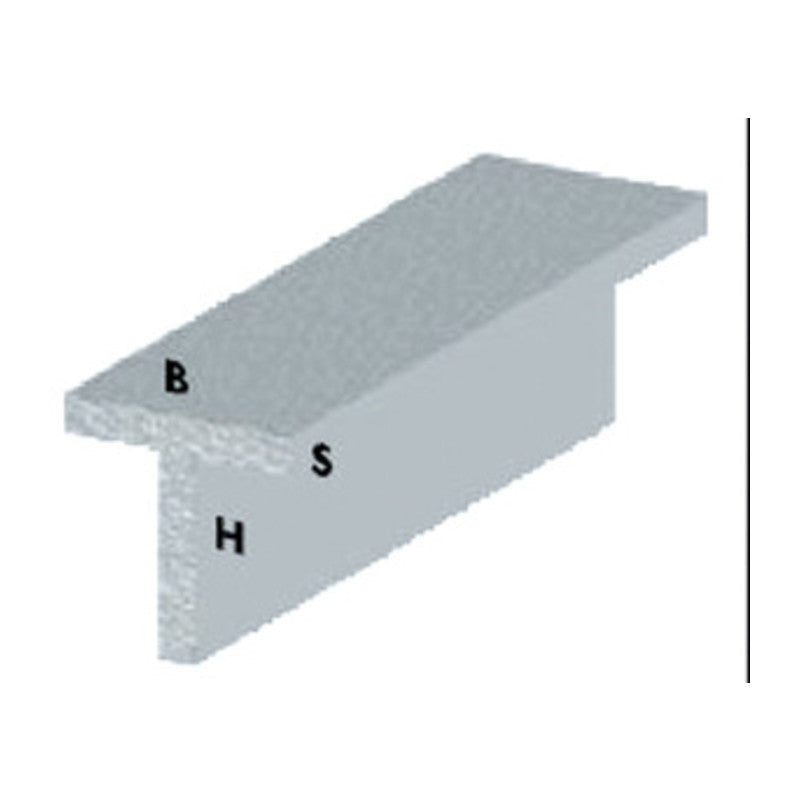 Q.TA' 5 PROFILO ARGENTO H.100 CM T 30X15X1,5 MM**