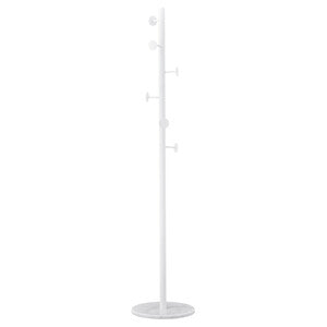 Q.TA' 1 APPENDIABITI JERRY METALLO BIANCO DIM 37X37X173CM