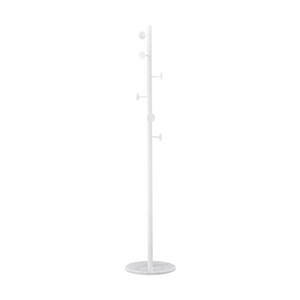 Q.TA' 1 APPENDIABITI JERRY 37X37X173CM BIANCO METALLO