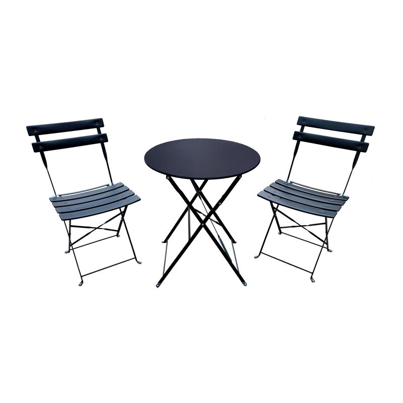 Q.TA' 1 SET BISTROT GIOTTO NERO SAT