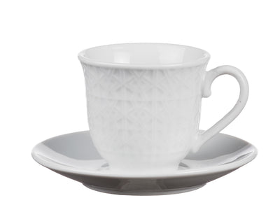 Q.TA' 1 TAZZINE CAFFE C/PIATTINO 6 BIANCO
