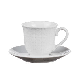 Q.TA' 1 TAZZINE CAFFE C/PIATTINO 6 BIANCO