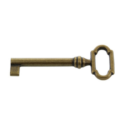 Q.TA' 25 CHIAVE P/MOBILI 33727 27X69 MM OTTONE FLORENCE
