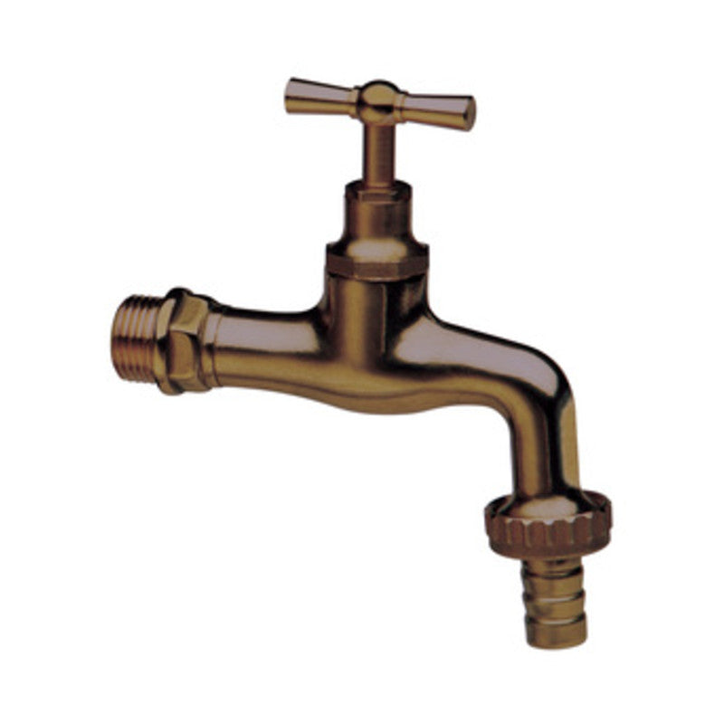 Q.TA' 2 RUBINETTO OTTONE ANTICATO C/PORTAGOMMA D 1/2