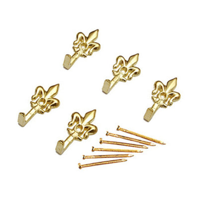 Q.TA' 5 BL GANCIO P/QUADRO GIGLIO 32 MM ORO L N. 0 5