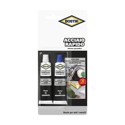 Q.TA' 12 BOSTIK ACCIAIO RAPIDO ADESIVO 30 G BLISTER