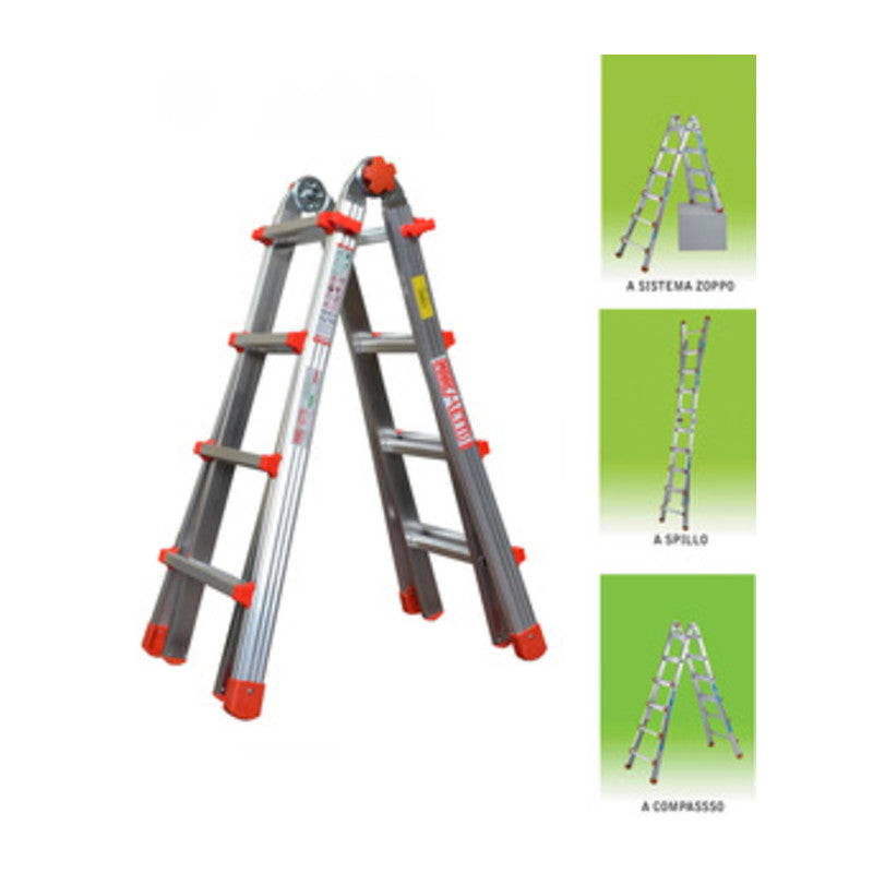 Q.TA' 1 SCALA ALL. MULTIUSO 4+4 GRADINI 4,10 M