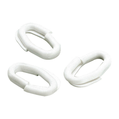 Q.TA' 50 ANELLO GIUNZIONE P/CATENA PLASTICA D 8 BIANCO