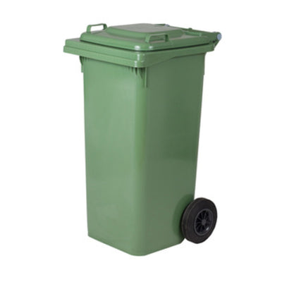 Q.TA' 1 PATTUMIERA 120 L C/RUOTE VERDE MP