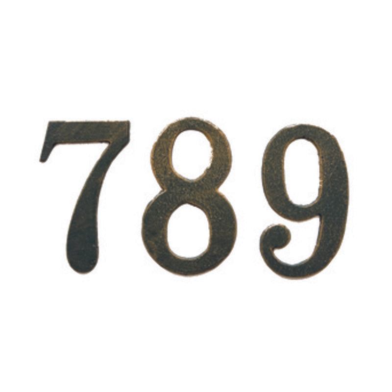 Q.TA' 1 NUMERO CIVICO IN GHISA VERDE ANT.N.3 CM.13