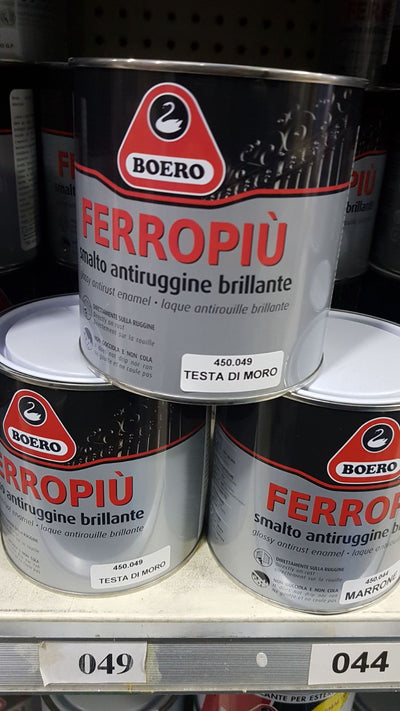 FERROPIU' BOERO DA LT 0.750 COLORI CARTELLA SMALTO BRILLANTE