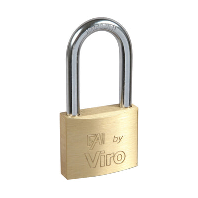 Q.TA' 12 VIRO 554.42 LUCCHETTO FAI ARCO LUNGO 40MM OTTONE