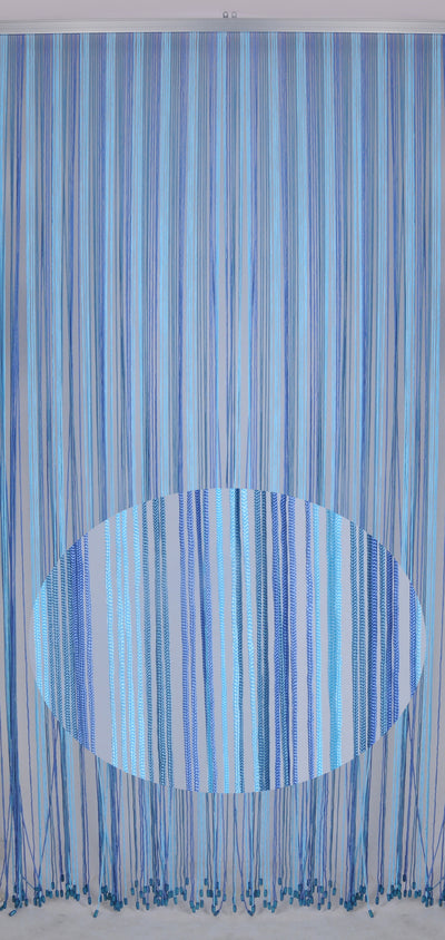 Q.TA' 1 C TENDA CORDONCINO 125XH240 CM AZZURRO