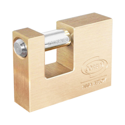 Q.TA' 1 CORBIN PL311 LUCCHETTO P/SERRANDA 70MM OTTONATO