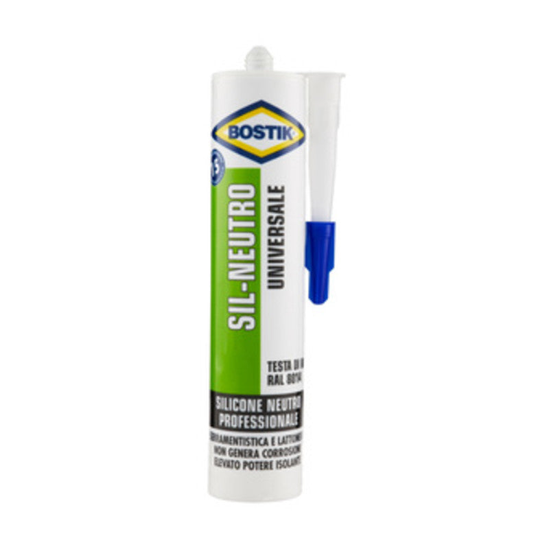 Q.TA' 12 BOSTIK SIL-NEUTRO UNIVERSALE 300 ML TESTA DI MORO