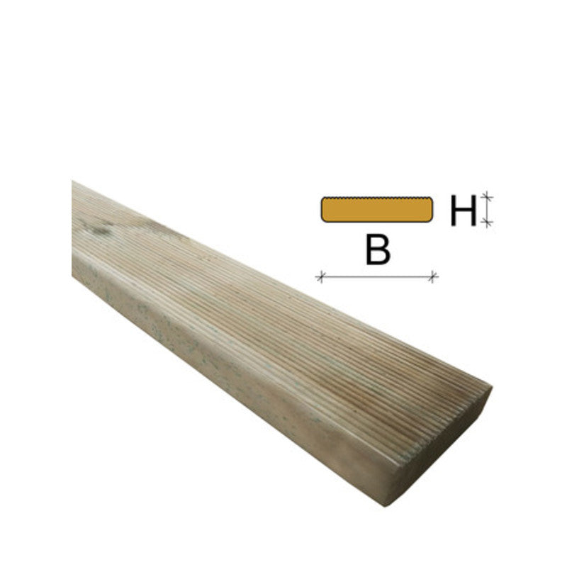 Q.TA' 1 LISTONE P/PAVIMENTO PINO IMPREGN 19X93X2400 MM