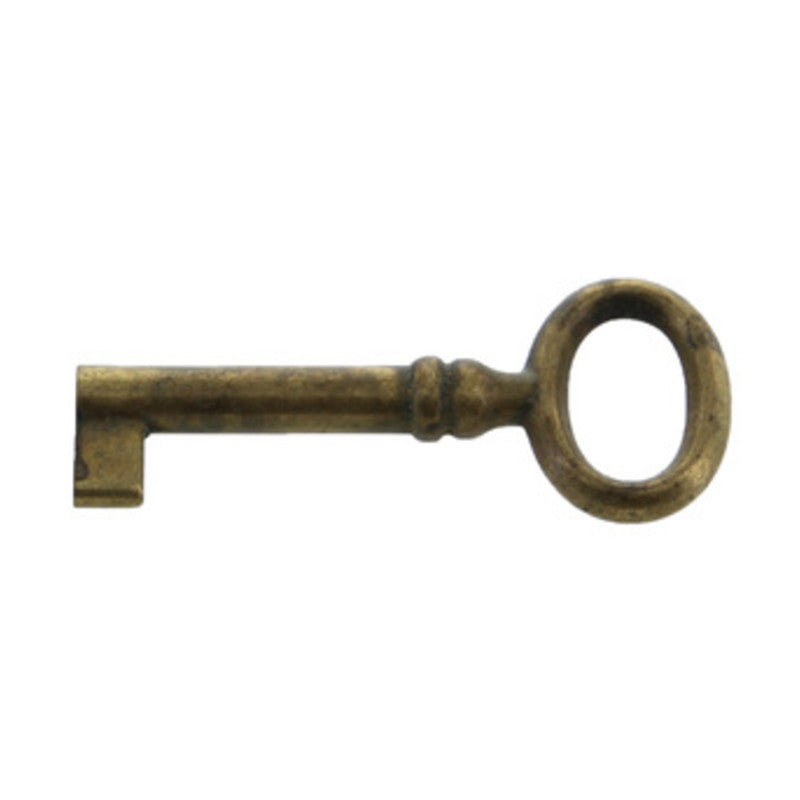 Q.TA' 5 BL CHIAVE P/MOBILI 33718 24X56 MM OTTONE ANTICAT