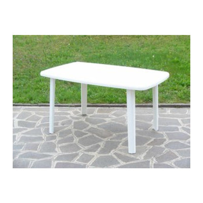 Q.TA' 1 TAVOLO RESINA 137X85XH72CM BIANCO